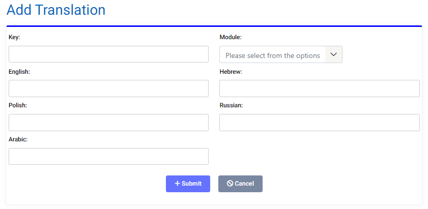 Add Label Translation