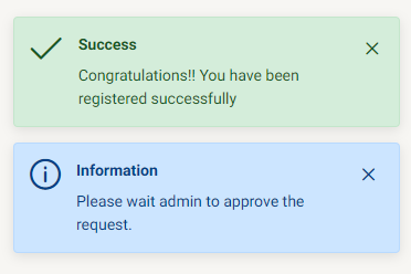 Pending for Approval